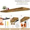 Sorbus Floating Shelves for Wall - 2 Long Floating Shelves for Bedroom, Kitchen, Living Room, Bathroom Shelves, Home Decor, Farmhouse - 35 x 9 Inch Wall Mounted Floating Shelves for Wall